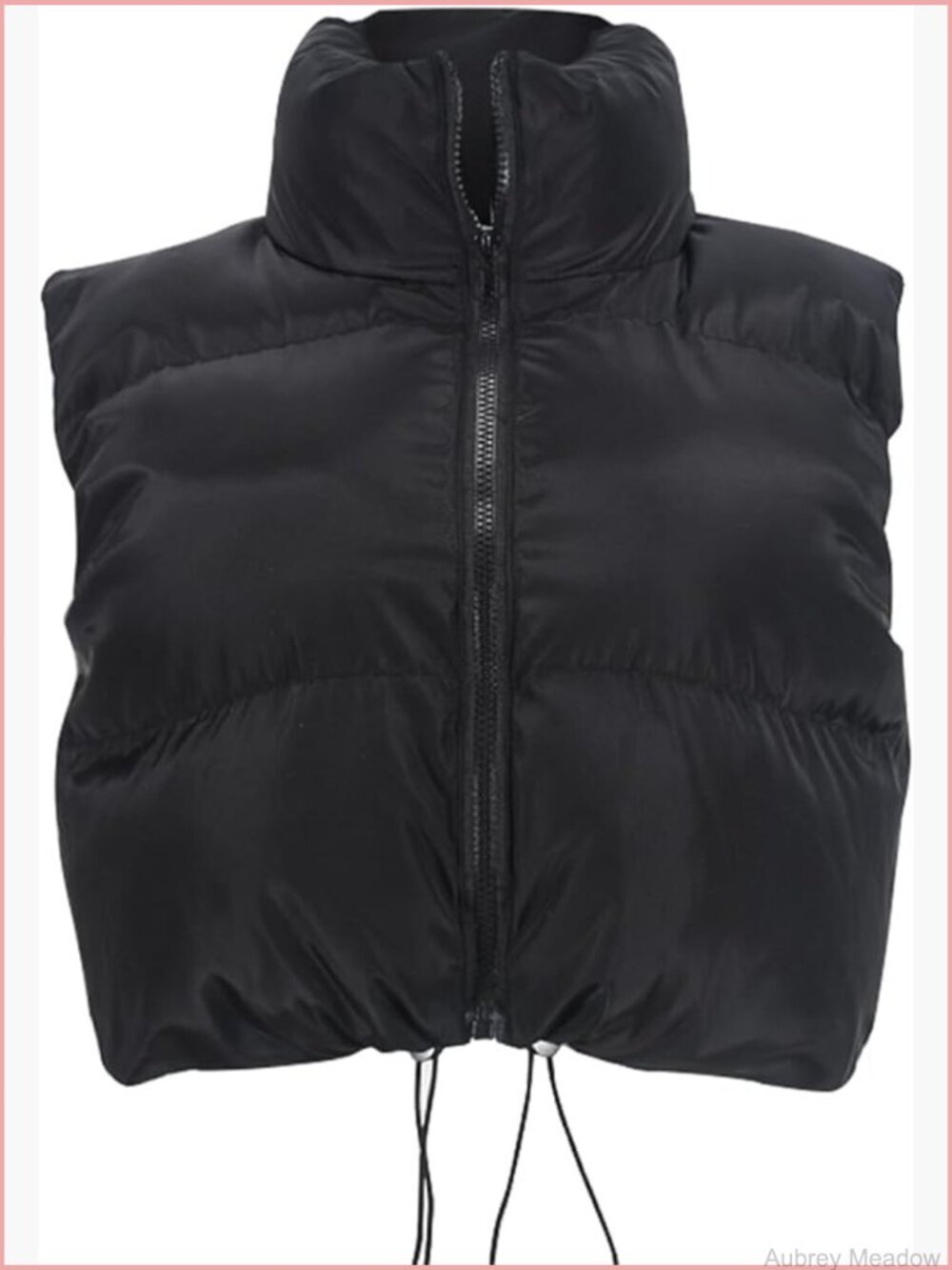 Quilted Vest Jacket for Women - Lightweight Puffer Vest with Stand Collar &